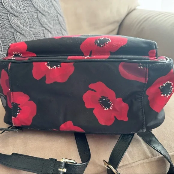 Kate Spade Wilson Road Poppy backpack larger size - needs TLC - Picture 6 of 16